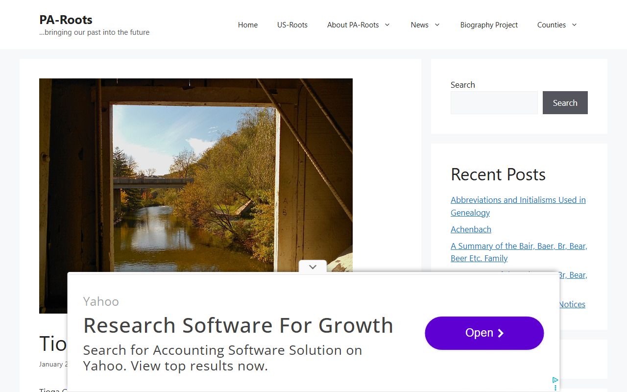 Tioga County Pennsylvania Register and Recorder genealogy records in Wellsboro